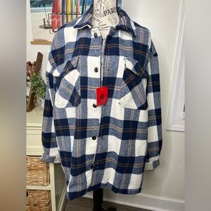 Brand New- HFX Plaid Shacket